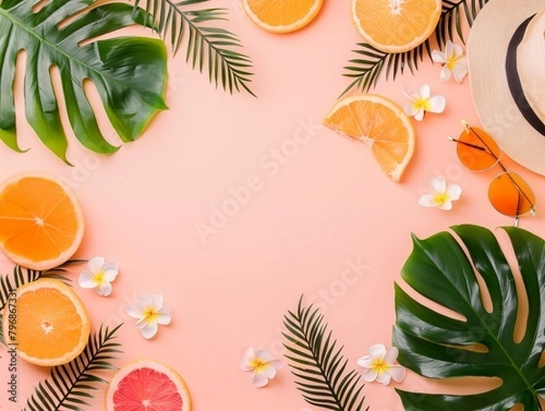 Obraz Summer season background with copy space