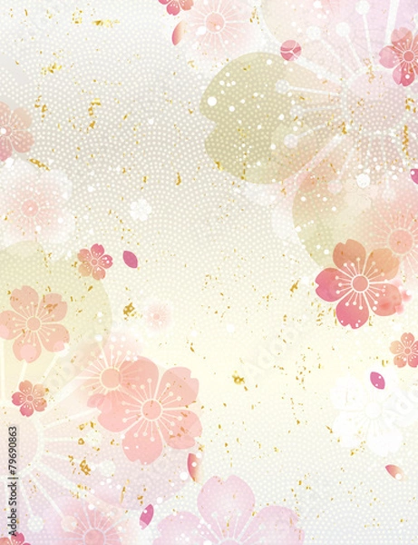 Fototapeta 桜　和柄 春