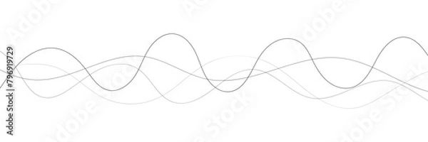 Obraz Waves vector design. Water wave icon. Wavy lines isolated.