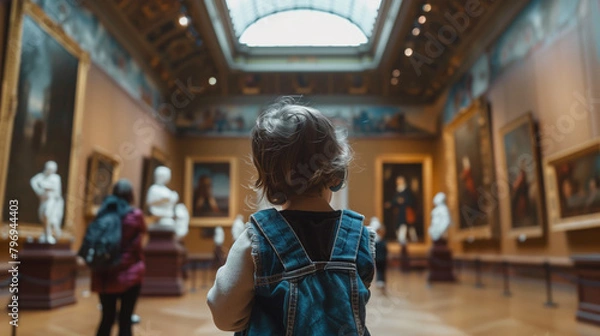 Fototapeta a child in a gallery
