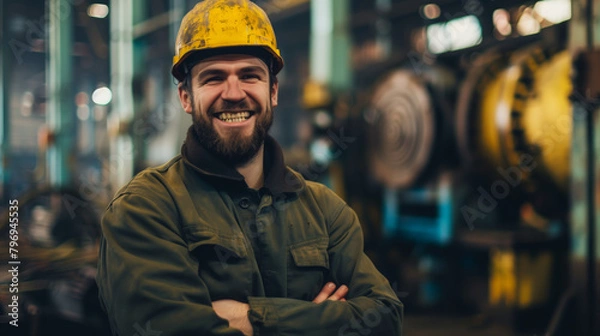Fototapeta worker in uniform