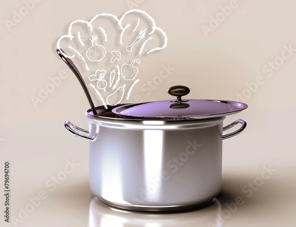 Obraz Cooking vegetable soup