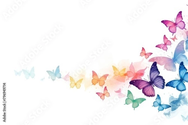Fototapeta Butterfly pattern petal backgrounds.