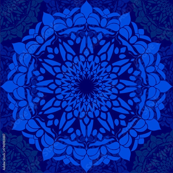 Fototapeta mandala pattern artwork for colorful background