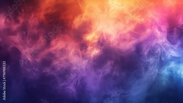 Fototapeta Abstract Colorful Smoke or Mist Background Composition