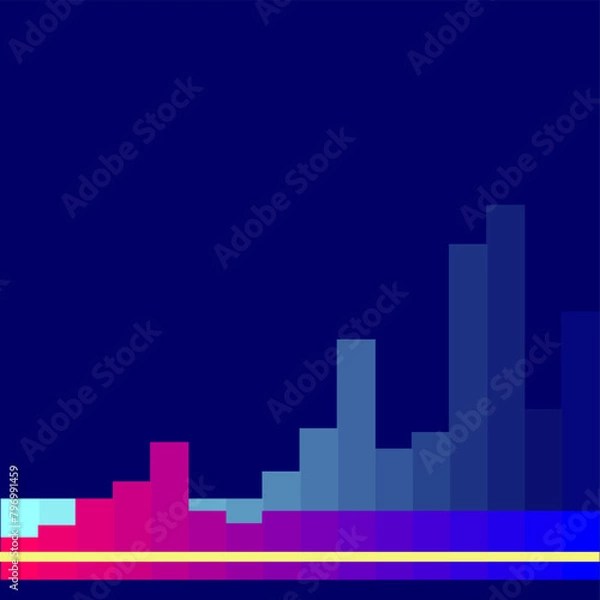 Fototapeta  Abstract line blueand dark blue checkered background