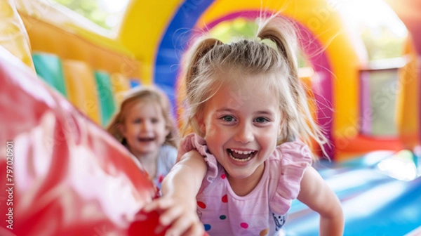 Fototapeta children playing in the park	
