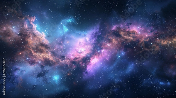 Fototapeta Ethereal Cinematic Cosmos Unveiling Sophisticated Universes