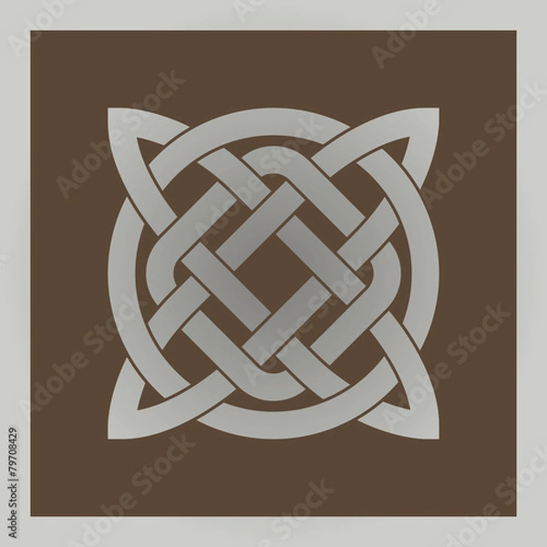 Obraz Geometric cross celtic symbol