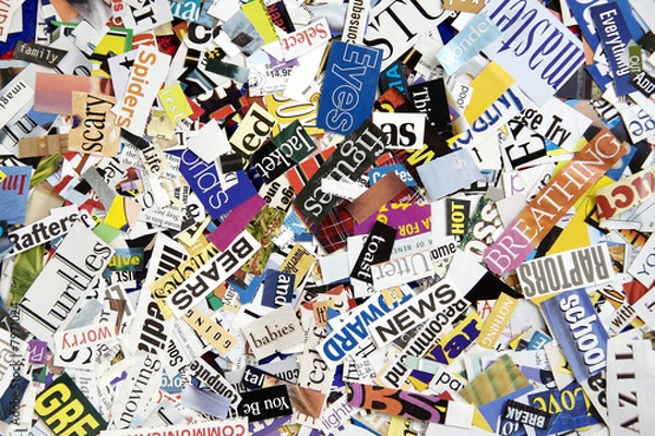 Obraz Magazine Clipping Background