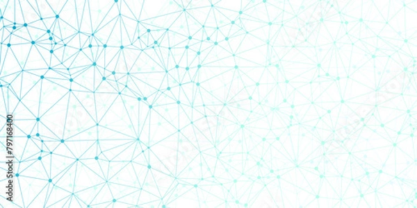 Obraz abstract background with plexus mesh backdrop molecular. vector illustration