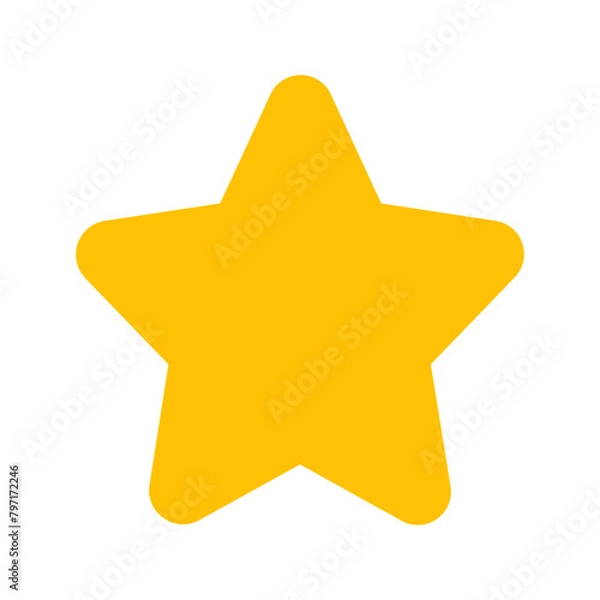 Obraz star flat icon