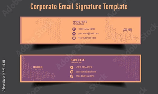 Obraz Corporate Email Signature template
