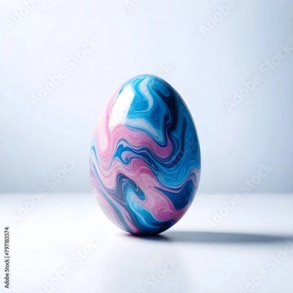 Fototapeta Egg Image Digital Painting Isolated Illustration Background Healthy Food Design