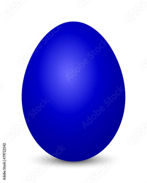 Fototapeta Dark Blue Easter Egg