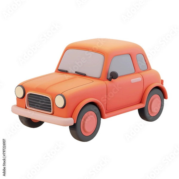 Fototapeta Car 3D icon.