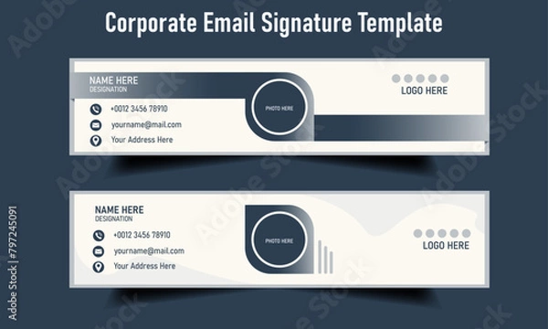 Obraz Corporate Email Signature template