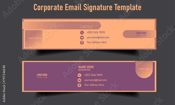 Obraz Corporate Email Signature template