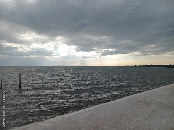 Obraz pier at sunset