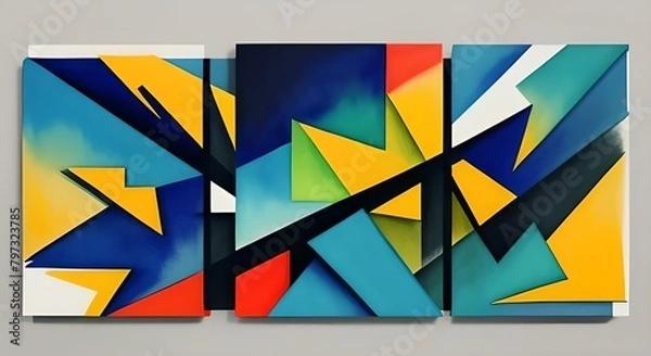 Obraz background with squares