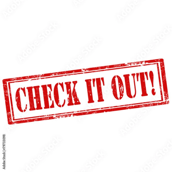 Fototapeta Check It Out!-stamp
