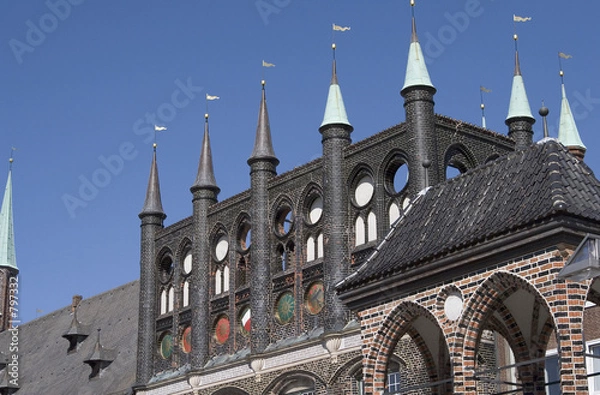 Obraz lübecker rathaus