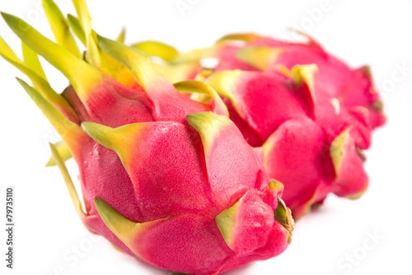 Fototapeta Three exotic dragon fruits