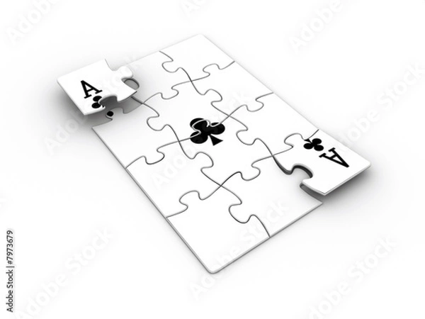 Fototapeta Ace puzzle