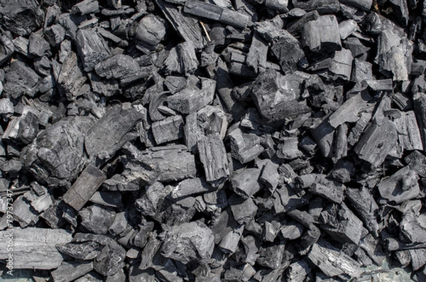 Fototapeta Charcoal texture