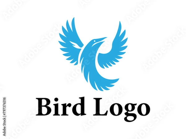 Fototapeta Bird logo design vector