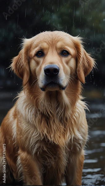 Obraz golden retriever dog