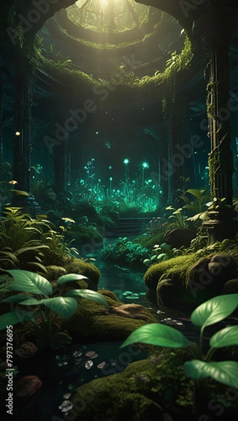 Obraz scene in the forest