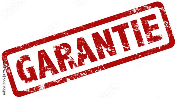 Obraz Stempel Grunge rot Garantie