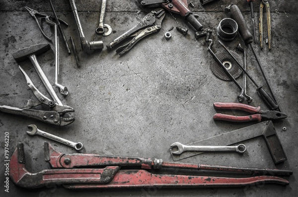 Obraz blank space on concrete floor