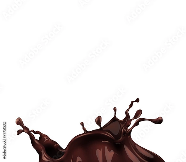 Obraz Hot chocolate splash