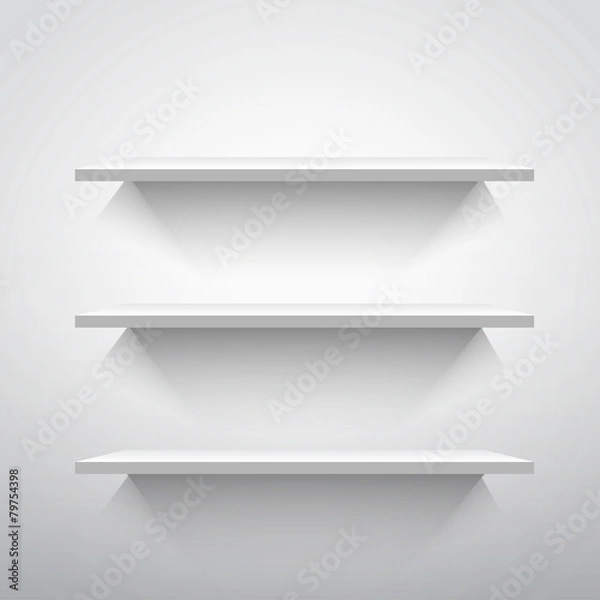 Obraz Empty shelves