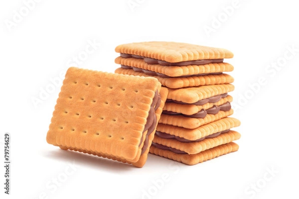 Obraz Chocolate filling biscuits