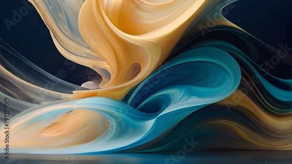 Obraz abstract background with waves