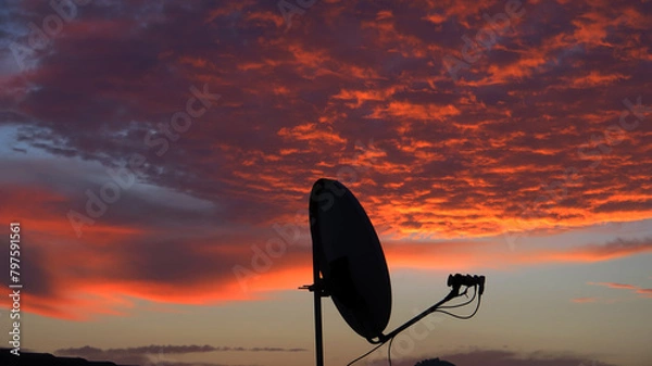 Obraz Satellite Dish at Dawn