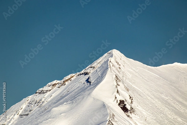 Obraz snowy mountain peak