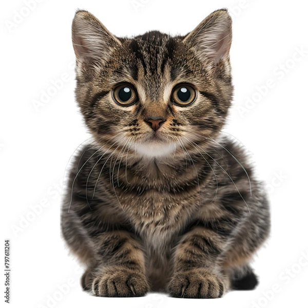 Obraz british cat isolated on white