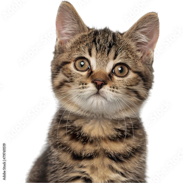 Obraz british cat isolated on white