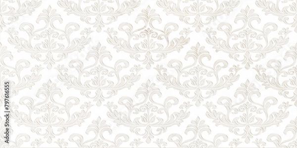 Fototapeta pattern, design, illustration, floral, wallpaper, vintage, flower, texture, decoration, frame, paper, ornament, backdrop, art, flowers