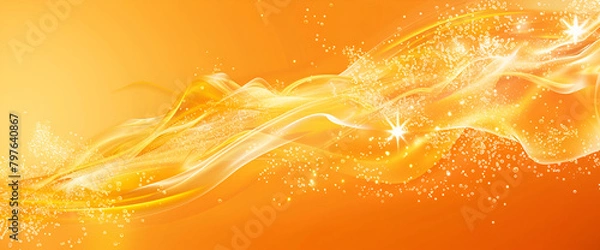 Fototapeta abstract yellow color futuristic stripe background design with lights,Orange and yellow background of abstract warm curves,Abstract in high resolution and best quality