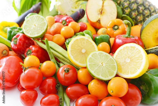 Fototapeta 新鮮な野菜と果物