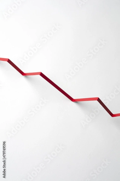 Fototapeta Red Graph