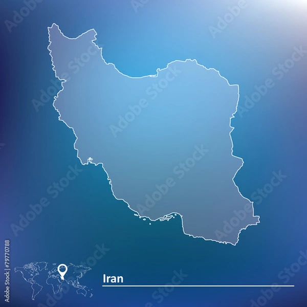 Obraz Map of Iran