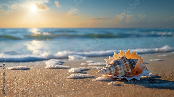 Fototapeta Shell on the beach