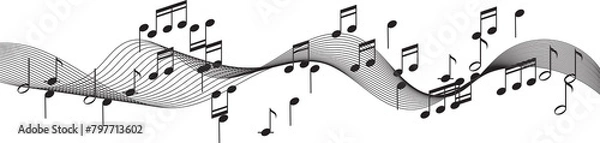 Obraz sheet music melody