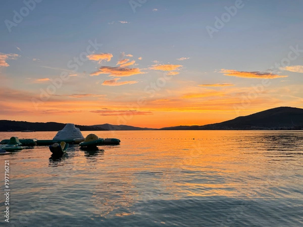 Obraz sunset over lake